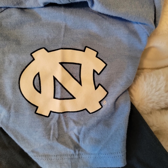 Nike Two-Tone Carolina Blue and Navy 'LET'S GO HEELS' V-Neck Tee - Picture 4 of 4